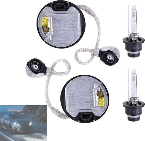 85967-08020 HID XENON HELDING BANDALAST & BULB متوافق مع Toyota Lexus Subaru استبدال 85967-22080 ، 85967-02010 ، 85967-45010 ، 81107-75020 ، 8110775020 ، 85967-75020 (2PCS) in Kuwait