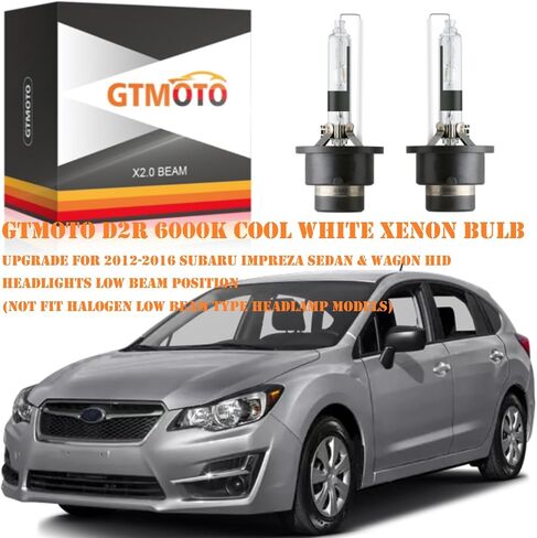 لمصباح Subaru XV Crosstrek Headlight 2012 2013 2014 2015 2015 2017 Low Beam with D2R Hid Xenon Bulb فقط ، 35W Precium Headip OEM 84920AE010 ، 6000K White White 85V D2RC1 Dipped Light ، 2-pack in Saudi Arabia