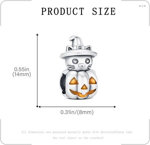 KEQ Halloween Night Dangle Charms لسوار 925 فضة رعب الهالوين الخرزة سحر للنساء سوار قلادة القرط المفاتيح DIY مجوهرات الحفلات in Kuwait