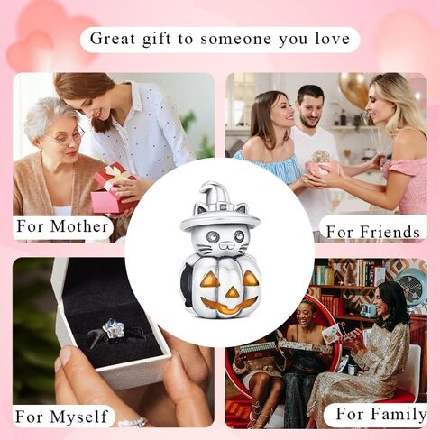 KEQ Halloween Night Dangle Charms لسوار 925 فضة رعب الهالوين الخرزة سحر للنساء سوار قلادة القرط المفاتيح DIY مجوهرات الحفلات in Kuwait