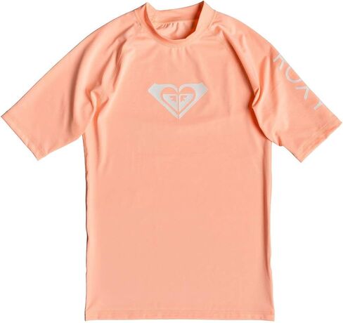 Roxy Women's Standard Whole Hearted قصير الأكمام Rashguard، Opal 242 Exc in Saudi Arabia