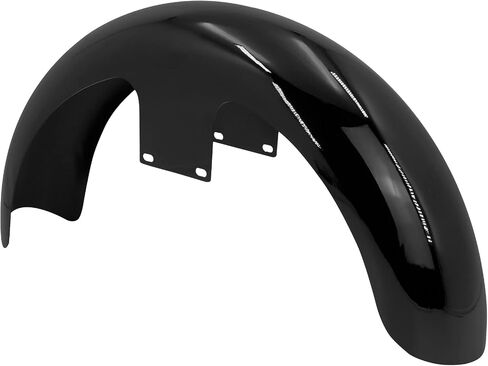 دراجة نارية 19 بوصة Fender Fender Mudguard Fit for Harley Touring Road Road Glide Electra Glide Glide Glide Custom Baggers (لـ 120 / R19 ، Gloss Black) in Saudi Arabia