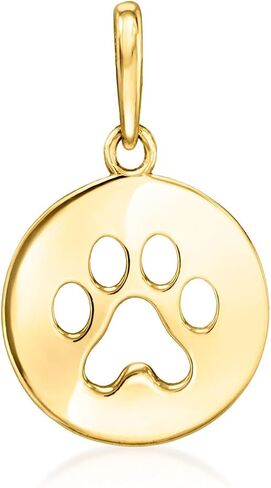 Ross-Simons Italian 10kt صفراء الذهب Petite Paw Print Pendant in Saudi Arabia
