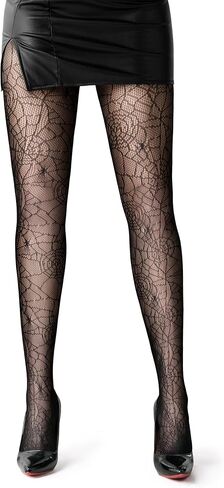 Spooktacular Creations Halloween Spider Web Fishnet Tights, Spider Accessories, Net Tight Spider Dress Accessories for Adult Women for Halloween Role Play Costumes and Dress-ups in Saudi Arabia