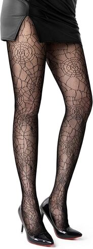 Spooktacular Creations Halloween Spider Web Fishnet Tights, Spider Accessories, Net Tight Spider Dress Accessories for Adult Women for Halloween Role Play Costumes and Dress-ups in Saudi Arabia