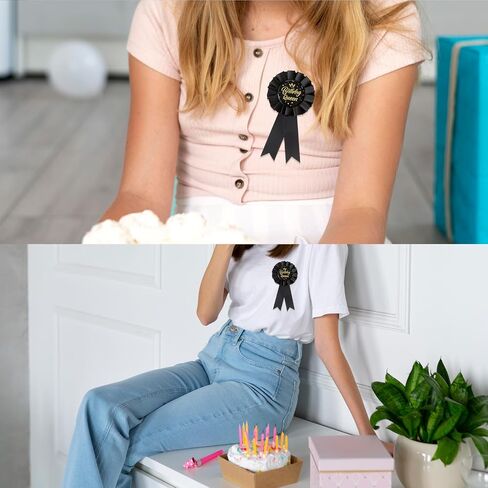 Birthday Queen Badge Pin – Colorful Award Ribbon for Women & Girls, Happy Birthday Button Pin, Princess Theme Party Decorations in Saudi Arabia