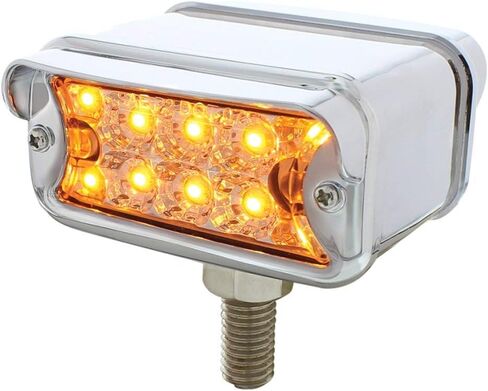 United Pacific 36416 Auxiliary Light, 10 Dual Function LED T-Mount Refl. Double Face Light, with Vertical Visor-Amber & Red LED/Clear Lens in Saudi Arabia