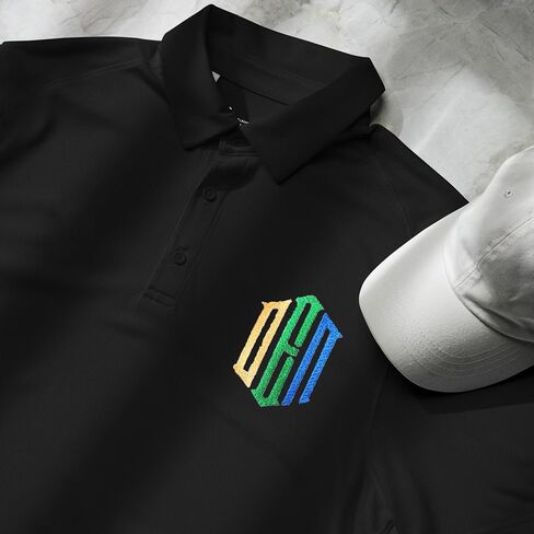 NAZENTI Custom Embroidered Polo Shirts for Men, Design Your Own Golf Jersey Personalized, Custom Company Logo Shirt for Men Women Business, Polo Uniform Shirt Embroidery in Saudi Arabia