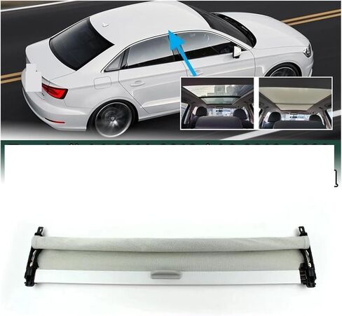 إكسسوارات سقف للسيارة تتناسب مع Audi A1 A3 Q2 RS3 2011–2021 Sinrofl Sunrable Curtain Cover 8VD877307 8x0877307 (Black) in Kuwait