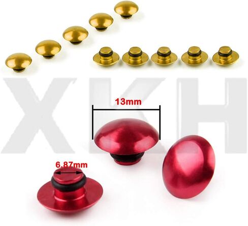XKMT-10 PCS Universal Hex Socket Socket Bolt Screw Cover Cover Caper متوافق مع دراجة نارية M8 8MM [B07HMCKRB2] in Saudi Arabia
