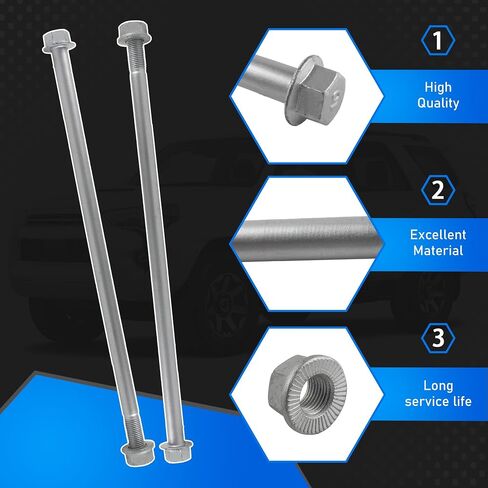 9010514160 2 PCs Front Upper Control Arm Bolt With Nut Compatible With 2003-2023 Toyota 4Runner FJ Cruiser Tacoma 2003-2022 Lexus GX460 GX470 Replaces 90105-A0095 90179-14062 90080-17208 in Saudi Arabia