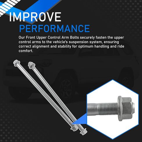 9010514160 2 PCs Front Upper Control Arm Bolt With Nut Compatible With 2003-2023 Toyota 4Runner FJ Cruiser Tacoma 2003-2022 Lexus GX460 GX470 Replaces 90105-A0095 90179-14062 90080-17208 in Saudi Arabia