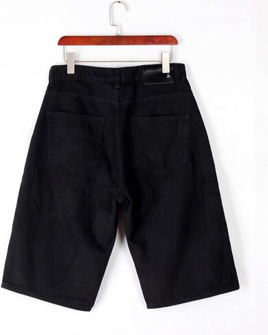 Enrica Men's Baggy Jorts Casual Loose Fit Hip Hop Skateboard Denim Shorts in Kuwait