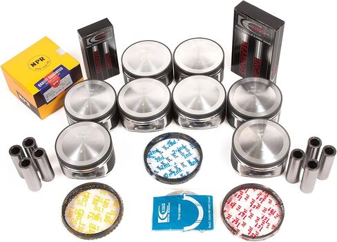 Evergreen PSBR5057/0/0/0 Compatible With Chrysler Dodge Charger Magnum Jeep 5.7L HEMI Engine Piston Set Main Rod Bearings in Saudi Arabia
