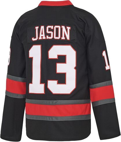 Men's 13 Jason Ice Hockey Jersey Halloween Stitched in Saudi Arabia