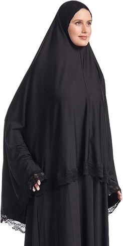 Kxy المسلمة الدانتيل خيمار صلاة طويلة الحجاب للنساء شرق أوسط in Kuwait