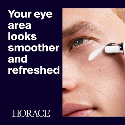 مرطب Horace Under -Eye للرجال - كريمة العيون المضادة للاتصالات لتقليل الدوائر المظلمة والانتفاخ - تركيبة العناية بالبشرة المرطبة لجميع أنواع البشرة - غير معروضة ، 15 مل. in Saudi Arabia