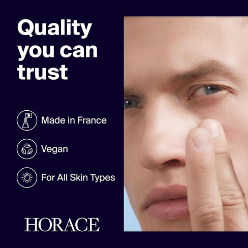 مرطب Horace Under -Eye للرجال - كريمة العيون المضادة للاتصالات لتقليل الدوائر المظلمة والانتفاخ - تركيبة العناية بالبشرة المرطبة لجميع أنواع البشرة - غير معروضة ، 15 مل. in Saudi Arabia