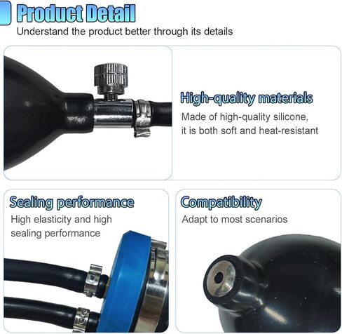 Universal Easy Intake Adapter, Car Smoke Machine & Pipe Fuel Leak Diagnostic Tester Tool, Vehicle Inflatable Bladder for 12V Vehicle EVAP Leakage Detection in Saudi Arabia