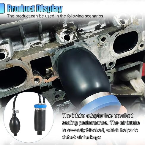 Universal Easy Intake Adapter, Car Smoke Machine & Pipe Fuel Leak Diagnostic Tester Tool, Vehicle Inflatable Bladder for 12V Vehicle EVAP Leakage Detection in Saudi Arabia