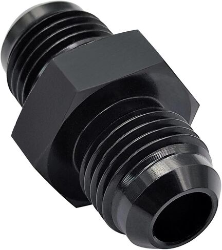 6AN ذكر إلى 6AN ذكر مضيئة مقرنة وصلة لتركيب خرطوم الوقود محول سبائك الألومنيوم الاتحاد موصل مستقيم أسود بأكسيد السطح 4 قطعة in Kuwait