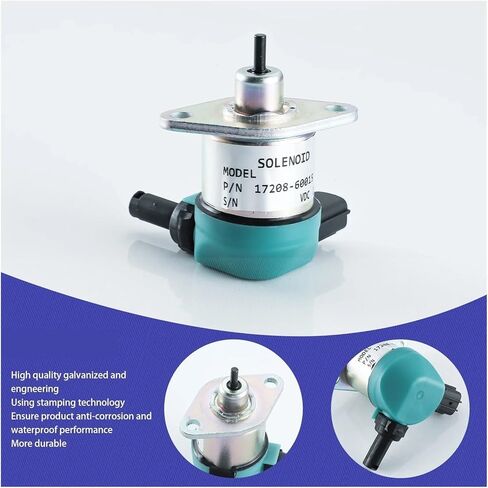 17208-60015 Fuel Shut Off 17208-60010 17208-60012 17208-60016 17208-60017 Fit for Kubota Engine Stop 12VDC in Saudi Arabia