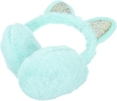 PartyKindom Lightweight Cat Ear Muffs Winter Ear Warmers Fuzzy Windproof Earmuff for Hiking Cycling Skating in Saudi Arabia