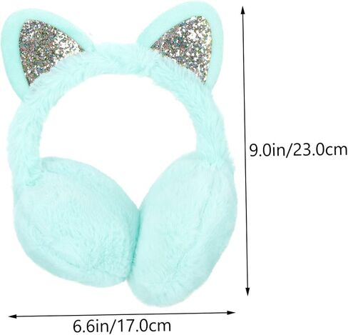 PartyKindom Lightweight Cat Ear Muffs Winter Ear Warmers Fuzzy Windproof Earmuff for Hiking Cycling Skating in Saudi Arabia