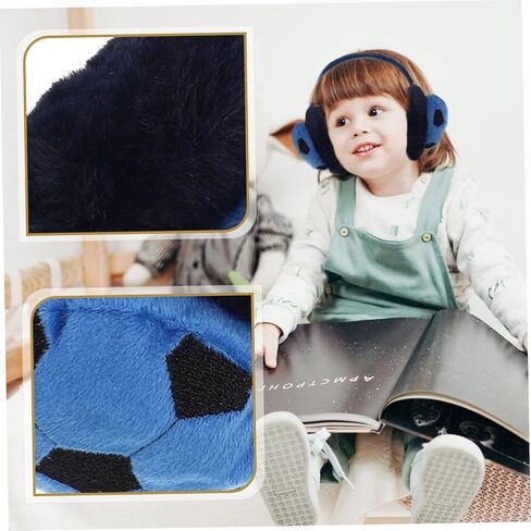 Galpada 1pc Boy Girl Cartoon Earshield Earmuff Winter Warm Warm في الهواء الطلق لتدفئة الأذن لتصميم أولاد كرة القدم ودافئ للطقس البارد in Kuwait