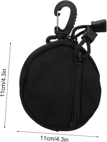 Portable Earphone Storage Pouch with Compartments Utility Coin Purse for Belt Backpack Versatile Organizer for Cash Keys Headphones and More for Outdoor Sports in Saudi Arabia