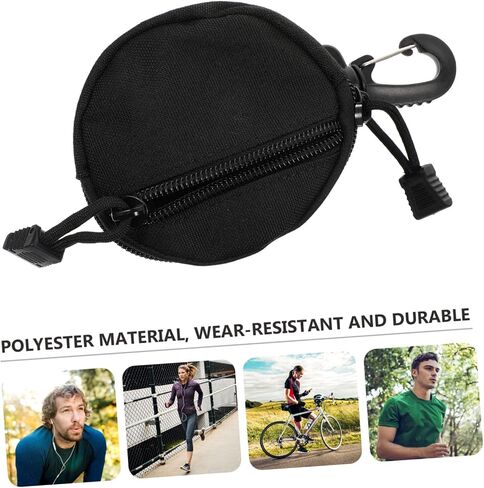 Portable Earphone Storage Pouch with Compartments Utility Coin Purse for Belt Backpack Versatile Organizer for Cash Keys Headphones and More for Outdoor Sports in Saudi Arabia