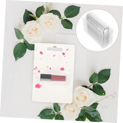 50Pcs Transparent Lip Balm Pouches DIY Dome Money Holders Clear Money Holders for Cash Cards Crafts Compact Lightweight Design for Everyday Use in Saudi Arabia