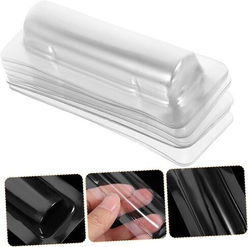 50Pcs Transparent Lip Balm Pouches DIY Dome Money Holders Clear Money Holders for Cash Cards Crafts Compact Lightweight Design for Everyday Use in Saudi Arabia