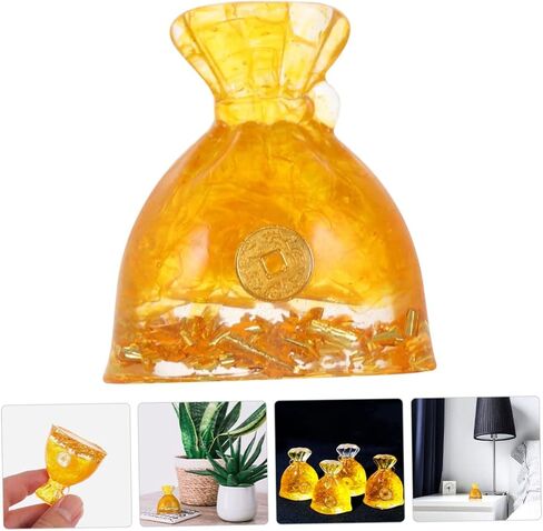 Healifty Chinese Style Money Bag Decorative Figurine for Home Adornment Unique Luck Bag Design for Spring Festival Tabletop Decor for Friends and Lovers Material in Saudi Arabia