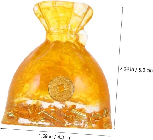 Healifty Chinese Style Money Bag Decorative Figurine for Home Adornment Unique Luck Bag Design for Spring Festival Tabletop Decor for Friends and Lovers Material in Saudi Arabia