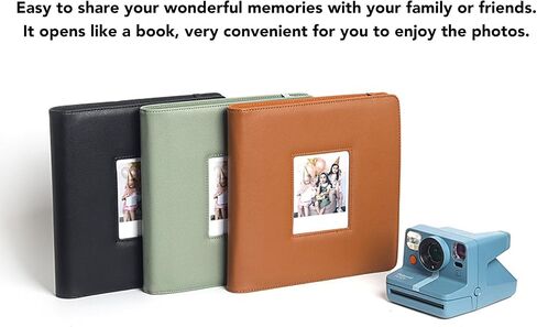 ASIXXSIX PU Leather Photo Photo Book for Wide 300 400 90x110mm Photos ، 36 Pages يحتفظ 288 صورة ، للتخزين في الذاكرة (أسود) in Saudi Arabia
