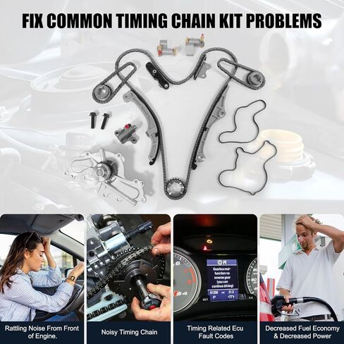HAYIAUTO 5.4L V8 Triton Engine Timing Chain Kit&Oil Pump&Water Pump Cam Phaser Camshaft Drive Phaser Repair Kit Fit for Expedition,F150,F250,F350 Super Duty,Lincoln Mark LT,Navigator Aftermarket Parts in Saudi Arabia