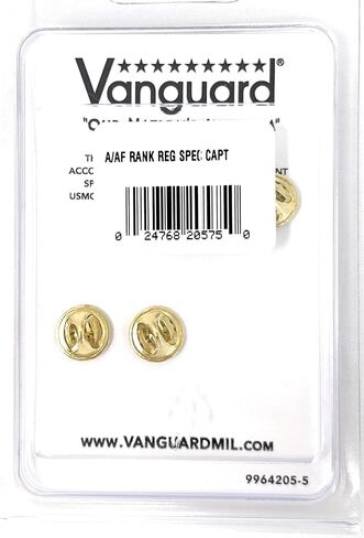 Vanguard Rank Insignia: Captain - Nickel Plated - Army and Airforce Rank - حجم التنظيم in Saudi Arabia