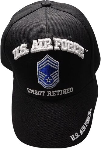 Black US Air Force CMMSGT رئيس الرقيب المتقاعد القبعة المخضرمة قبعة الكرة E9 in Saudi Arabia