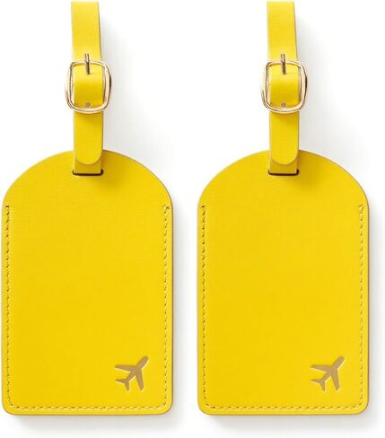 Luggage Tags for Suitcases, PU Leather Travel Tags for Luggage.(Black) in Saudi Arabia