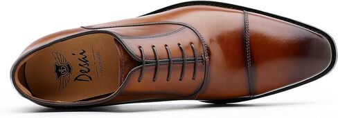 أحذية Desai Men's Dress مع جلد حقيقي في أحذية جلدية أكسفورد الكلاسيكية للرجال in Kuwait