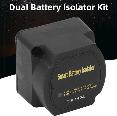Dual Battery Isolator, VSR Relay, Split Charge Relay, Battery Management Kit, 8m DC12V 140A Auto Manual Mode LED Screen for Truck RV ATV UTV SUV Boat in Saudi Arabia