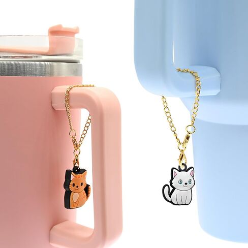 Charm Accessories for Stanley Cup 10 PCS Cute Handle Charm for Tumbler Gifts for Women in Saudi Arabia