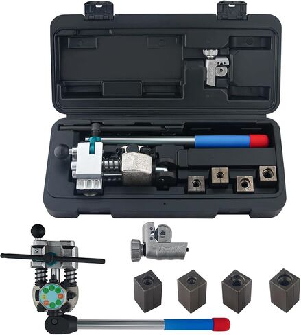 Professional Brake Line Flaring Tool 45 Degree Set Single, Bubble, Double Flare Tool Kit for Steel, Copper Tube in Saudi Arabia