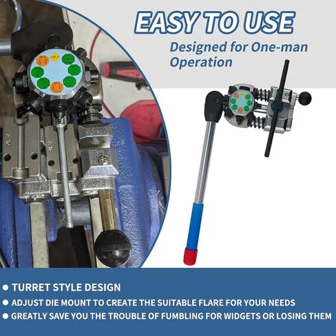 Professional Brake Line Flaring Tool 45 Degree Set Single, Bubble, Double Flare Tool Kit for Steel, Copper Tube in Saudi Arabia
