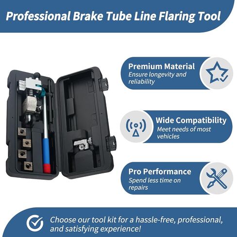 Professional Brake Line Flaring Tool 45 Degree Set Single, Bubble, Double Flare Tool Kit for Steel, Copper Tube in Saudi Arabia