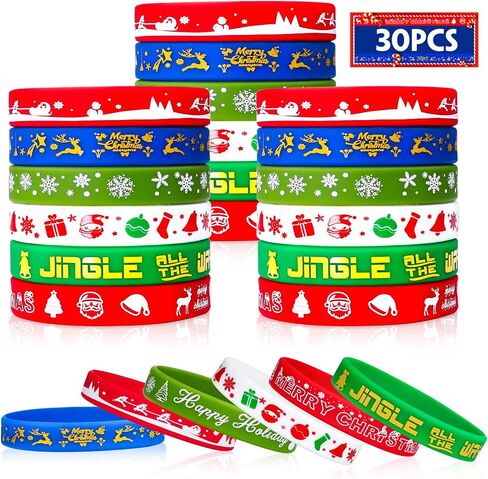Halloween Rubber Bracelets 30 PCS Bulk Halloween Party Favors Supplies Silicone Wristbands for Trick or Treat Gifts Toys Goodie Bag Fillers Stuff Classroom Prizes for Kids Teens Girls Boys in Kuwait