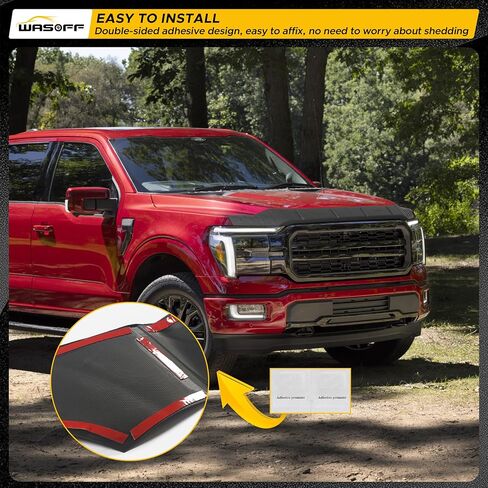 واقي هود يناسب فورد F150 2021-2024 2025 Bugfflector TPE منخفضة الانفصال محرك البقع منفردة حركيب نتفى لفورد F150 الملحقات 2021 2022 2023 2024 2025 هود واقي من أجل F150 ملحق in Kuwait
