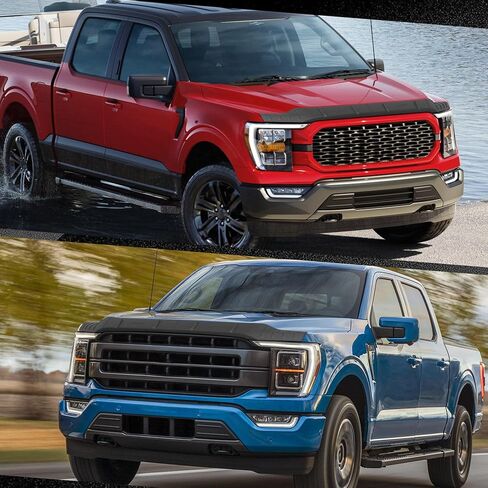 واقي هود يناسب فورد F150 2021-2024 2025 Bugfflector TPE منخفضة الانفصال محرك البقع منفردة حركيب نتفى لفورد F150 الملحقات 2021 2022 2023 2024 2025 هود واقي من أجل F150 ملحق in Kuwait