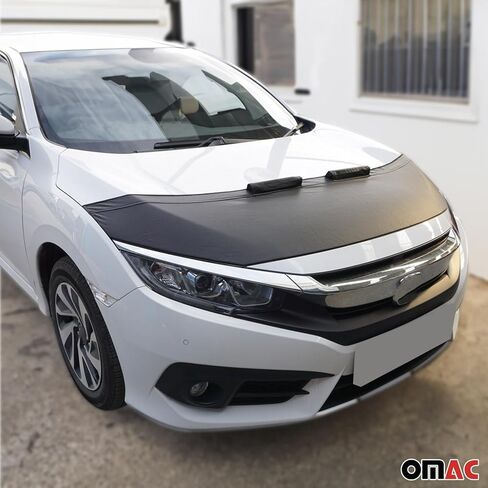 OMAC Car Bonnet Mask Hood Bra for Hyundai Santa Fe 2013-2018 Black 1 Pc in Saudi Arabia